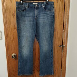 Levi's classic bootcut blue jeans, VG used condition, size 16
